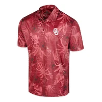 Men's Colosseum Crimson Oklahoma Sooners Big & Tall Palms Polo