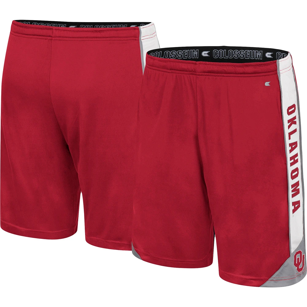 Men's Colosseum Crimson Oklahoma Sooners Haller Shorts