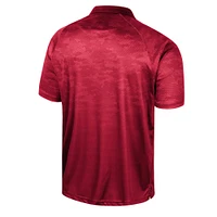 Polo raglan Colosseum Crimson Oklahoma Sooners en nid d'abeille pour homme