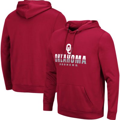 Men's Colosseum Crimson Oklahoma Sooners Lantern Pullover Hoodie