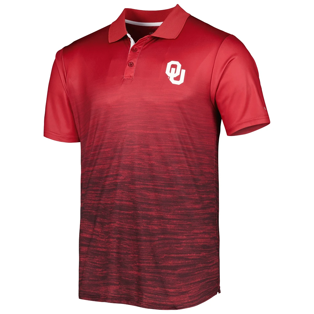 Men's Colosseum Crimson Oklahoma Sooners Marshall Polo