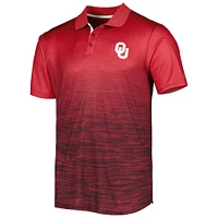 Men's Colosseum Crimson Oklahoma Sooners Marshall Polo