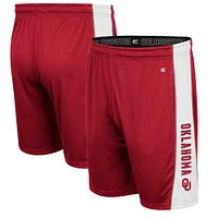 Men's Colosseum Crimson Oklahoma Sooners Panel Shorts