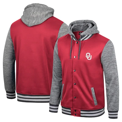 Colosseum Crimson Oklahoma Sooners Robinson Sweat à capuche pour homme