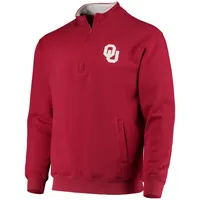 Men's Colosseum Crimson Oklahoma Sooners Tortugas Logo Quarter-Zip Jacket