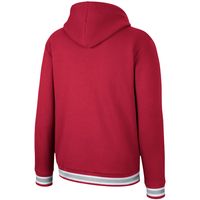 Men's Colosseum Crimson Oklahoma Sooners Varsity Arch Pullover Hoodie