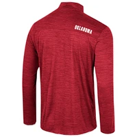 Coupe-vent à quart de zip Colosseum Crimson Oklahoma Sooners Wright pour hommes