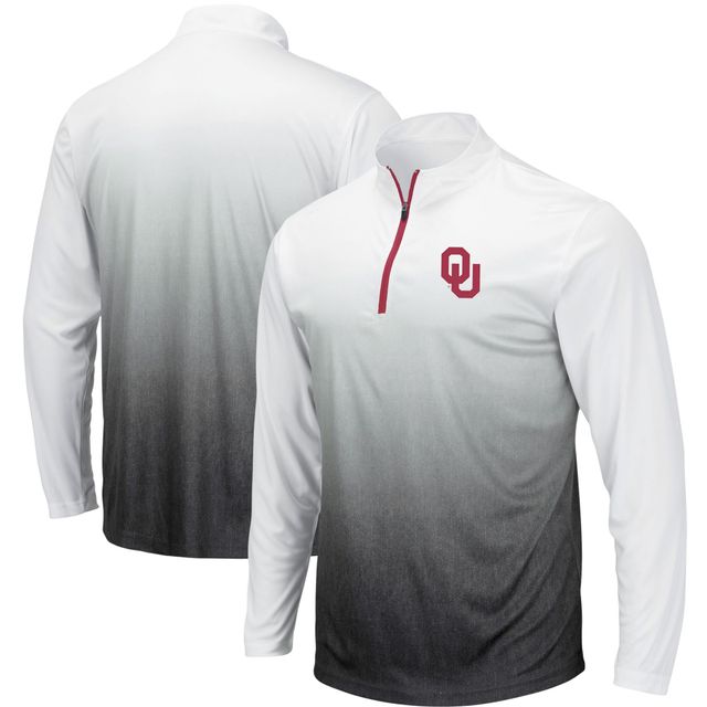 Colosseum Grey Oklahoma Sooners Magic Team Logo Veste à quart de zip pour homme