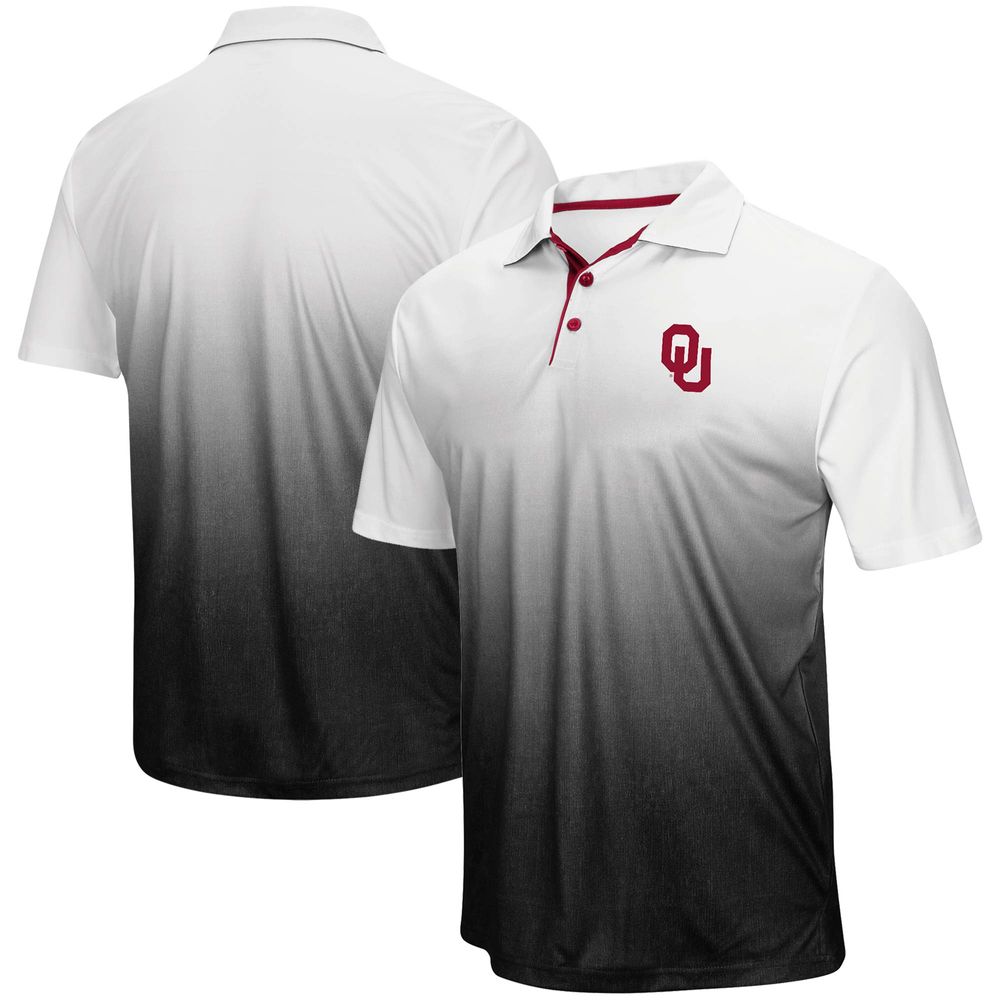 Men's Colosseum Gray Oklahoma Sooners Wordmark Magic Polo