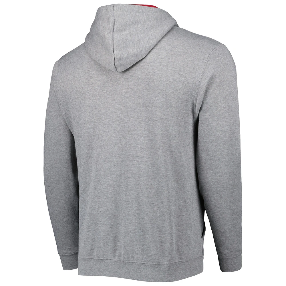 Sweat à capuche Colosseum gris chiné Oklahoma Sooners Arch & Team Logo 3.0 pour homme