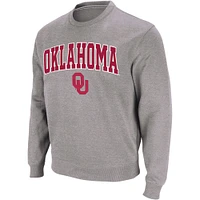 Sweat Colosseum Gris Chiné Oklahoma Sooners Arch & Logo Col Rond Homme