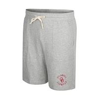 Colosseum Heather Grey Oklahoma Sooners Love To Hear This Terry Shorts pour hommes