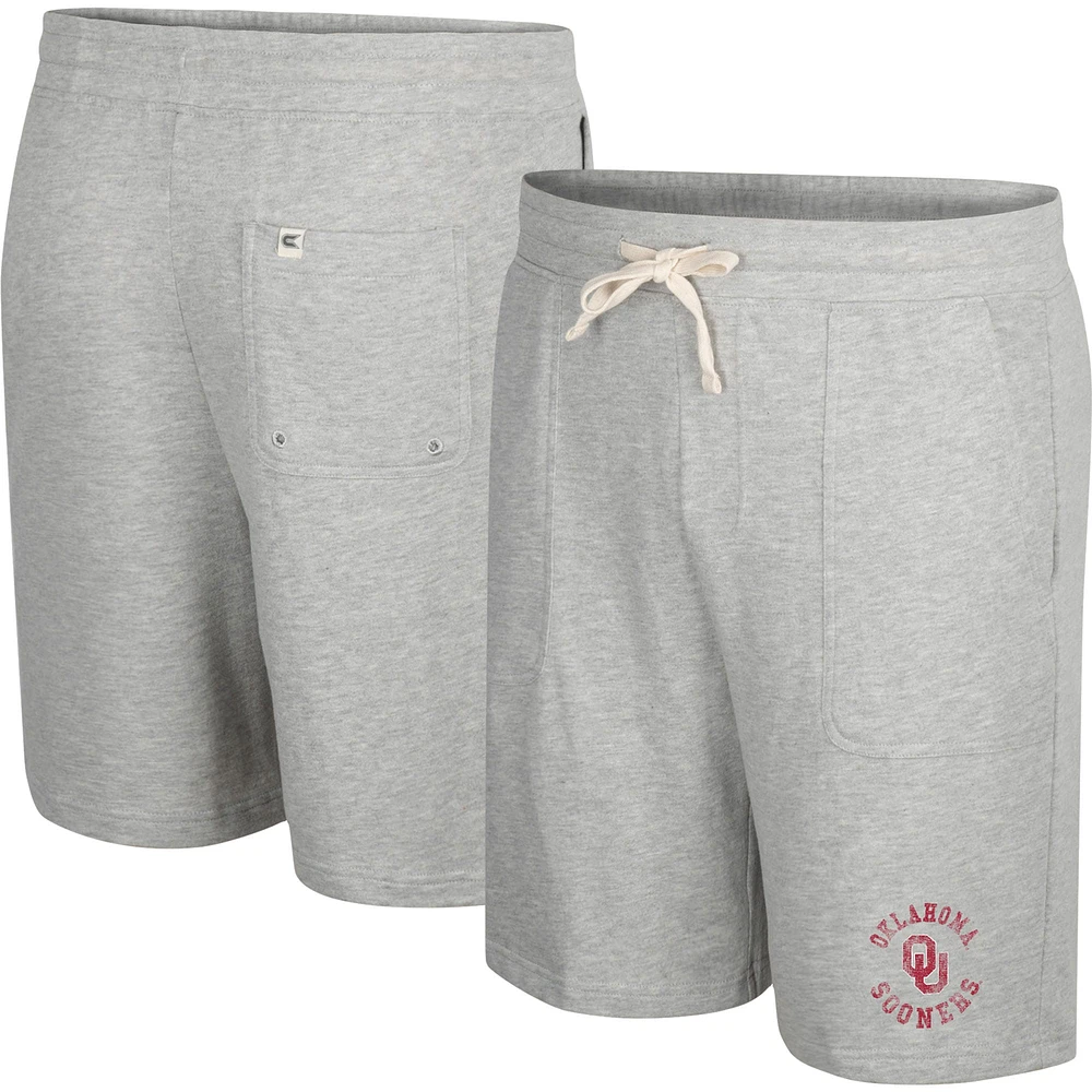 Colosseum Heather Grey Oklahoma Sooners Love To Hear This Terry Shorts pour hommes