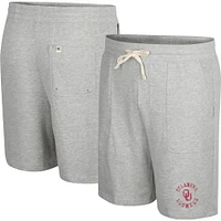 Colosseum Heather Grey Oklahoma Sooners Love To Hear This Terry Shorts pour hommes