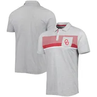 Polo à poche Colosseum gris chiné Oklahoma Sooners Golfer pour homme