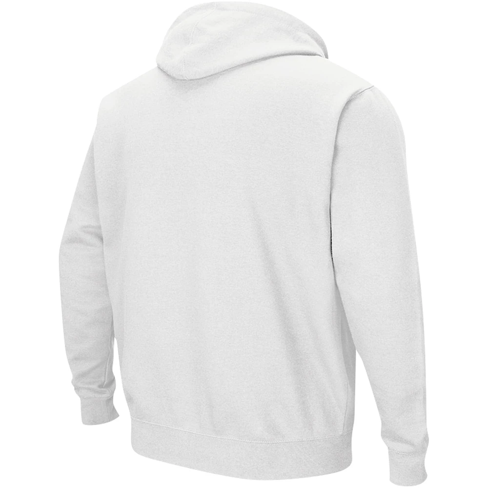 Men's Colosseum White Oklahoma Sooners Double Arch Pullover Hoodie