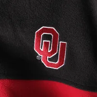 Men's Columbia Black/Crimson Oklahoma Sooners Flanker III Fleece Team Full-Zip Jacket