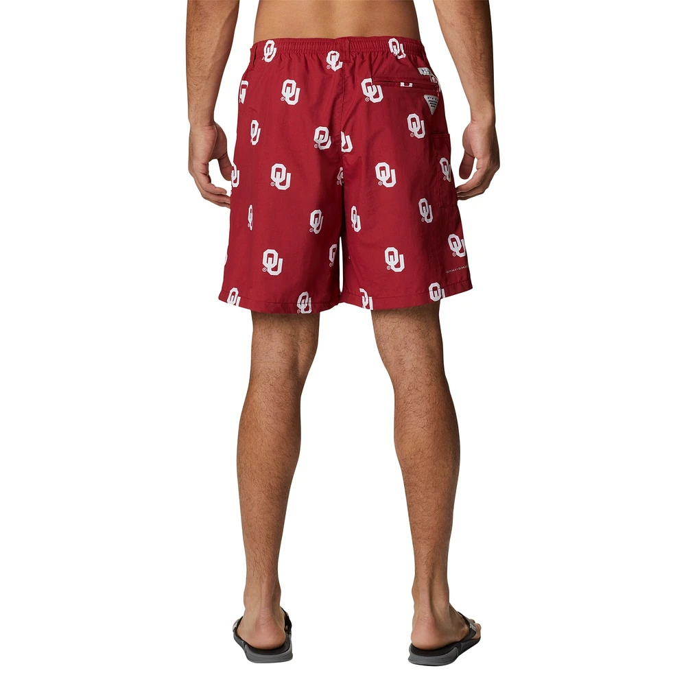 Men's Columbia Crimson Oklahoma Sooners Backcast II Omni-Shade Hybrid Shorts