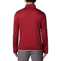 Veste polaire Omni-Wick à demi-zip Columbia Crimson Oklahoma Sooners Park View Grid pour homme