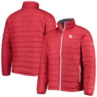 Men's Columbia Crimson Oklahoma Sooners Powder Lite Omni-Heat Reflective Full-Zip Jacket