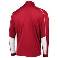 Men's Columbia Crimson Oklahoma Sooners Shotgun 2.0 Omni-Wick Quarter-Zip Jacket