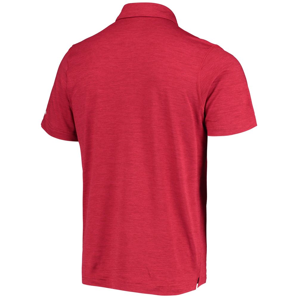 Men's Columbia Crimson Oklahoma Sooners Tech Trail Omni-Shade Polo