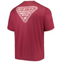 Men's Columbia Crimson Oklahoma Sooners Terminal Tackle Omni-Shade T-Shirt