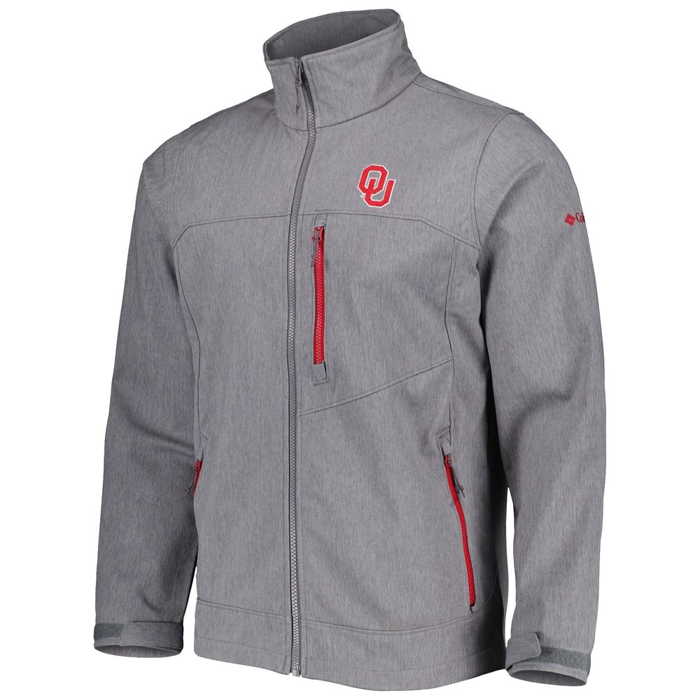 Men's Columbia Gray Oklahoma Sooners Ascender II Full-Zip Jacket