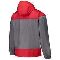 Men's Columbia Gray Oklahoma Sooners Flash Challenger II Omni-Shade Full-Zip Windbreaker Jacket