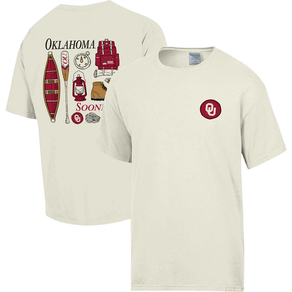 Crème lavante confortable pour hommes Oklahoma Sooners Camping Trip T-Shirt