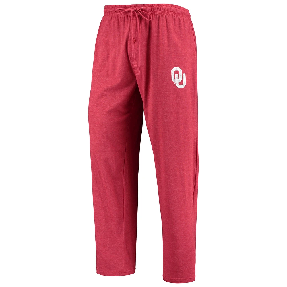 Men's Concepts Sport Crimson/Heathered Charcoal Oklahoma Sooners Meter Long Sleeve T-Shirt & Pants Sleep Set