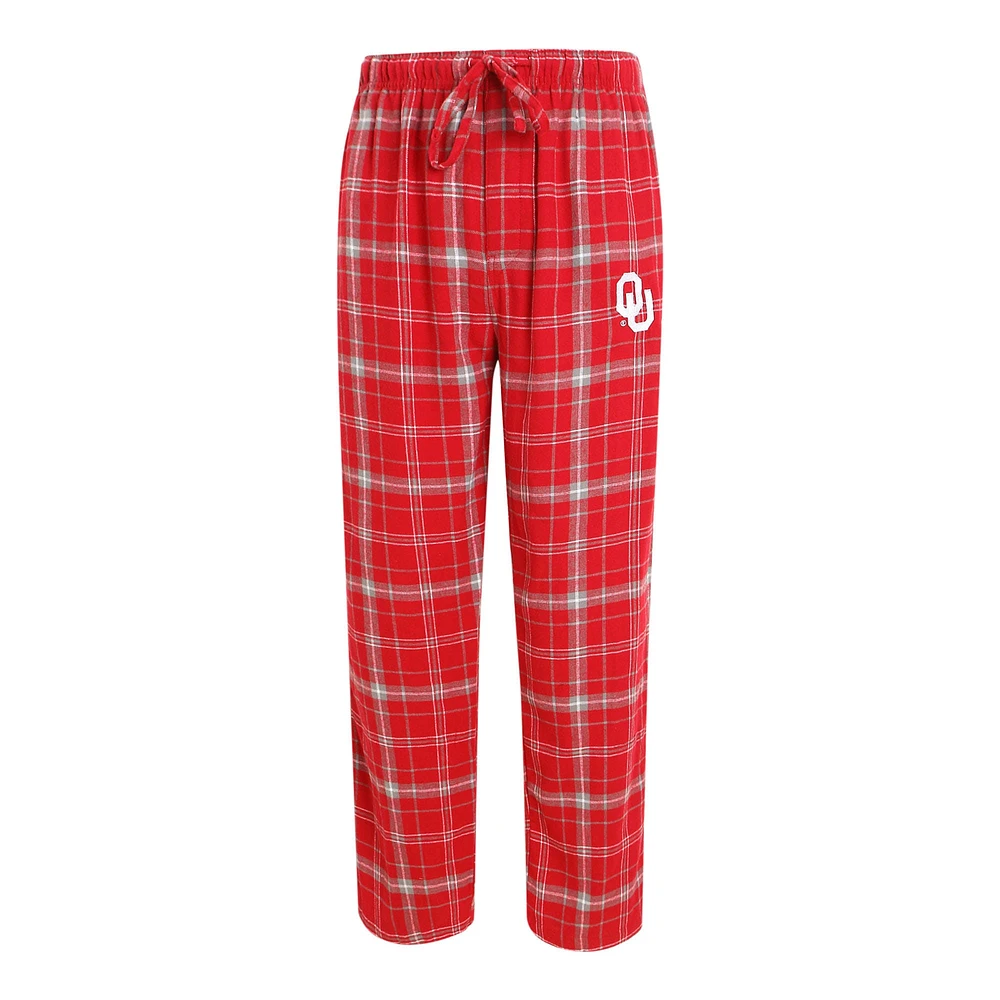 Pantalon à carreaux Ultimate Sport Crimson Oklahoma Sooners pour hommes de la collection Concepts Big & Tall