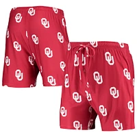 Concepts Sport Crimson Oklahoma Sooners Flagship Allover Print Jam Shorts pour homme