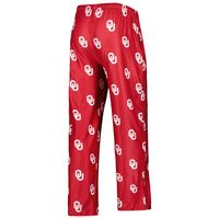 Men's Concepts Sport Crimson Oklahoma Sooners Logo Flagship Allover Print Pants