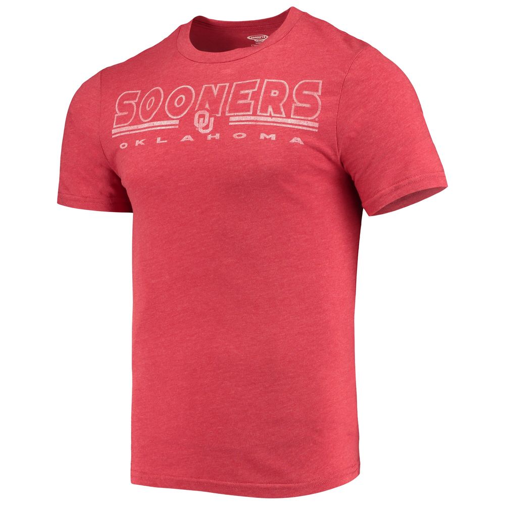 Men's Concepts Sport Heathered Charcoal/Crimson Oklahoma Sooners Meter T-Shirt & Pants Sleep Set