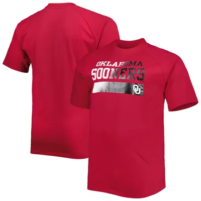 Oklahoma Sooners Big & Tall Raglan T-Shirt - Crimson