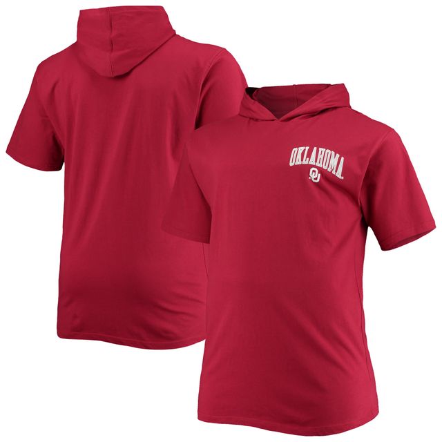 T-shirt à capuche cramoisi pour homme Oklahoma Sooners Big & Tall Team