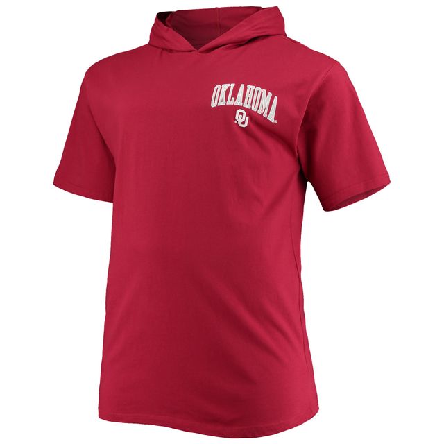 T-shirt à capuche cramoisi pour homme Oklahoma Sooners Big & Tall Team