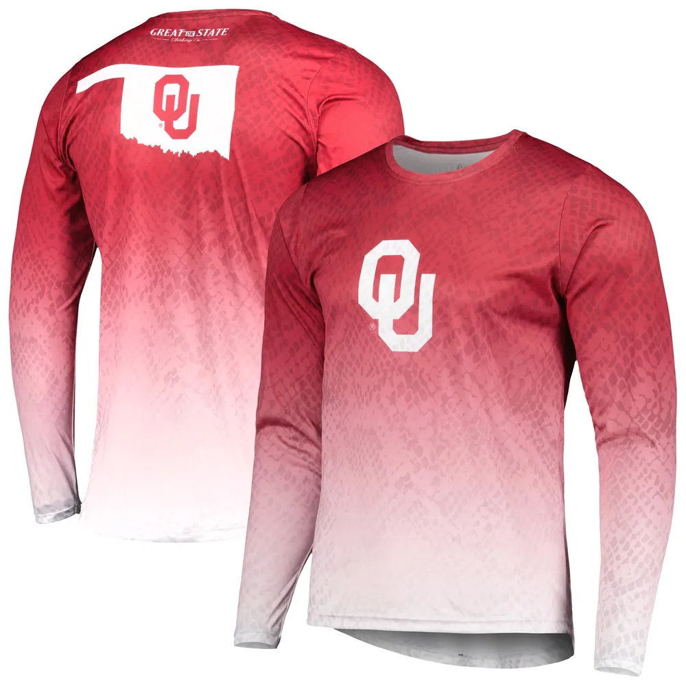 T-shirt à manches longues Crimson Oklahoma Sooners Knockout State pour homme