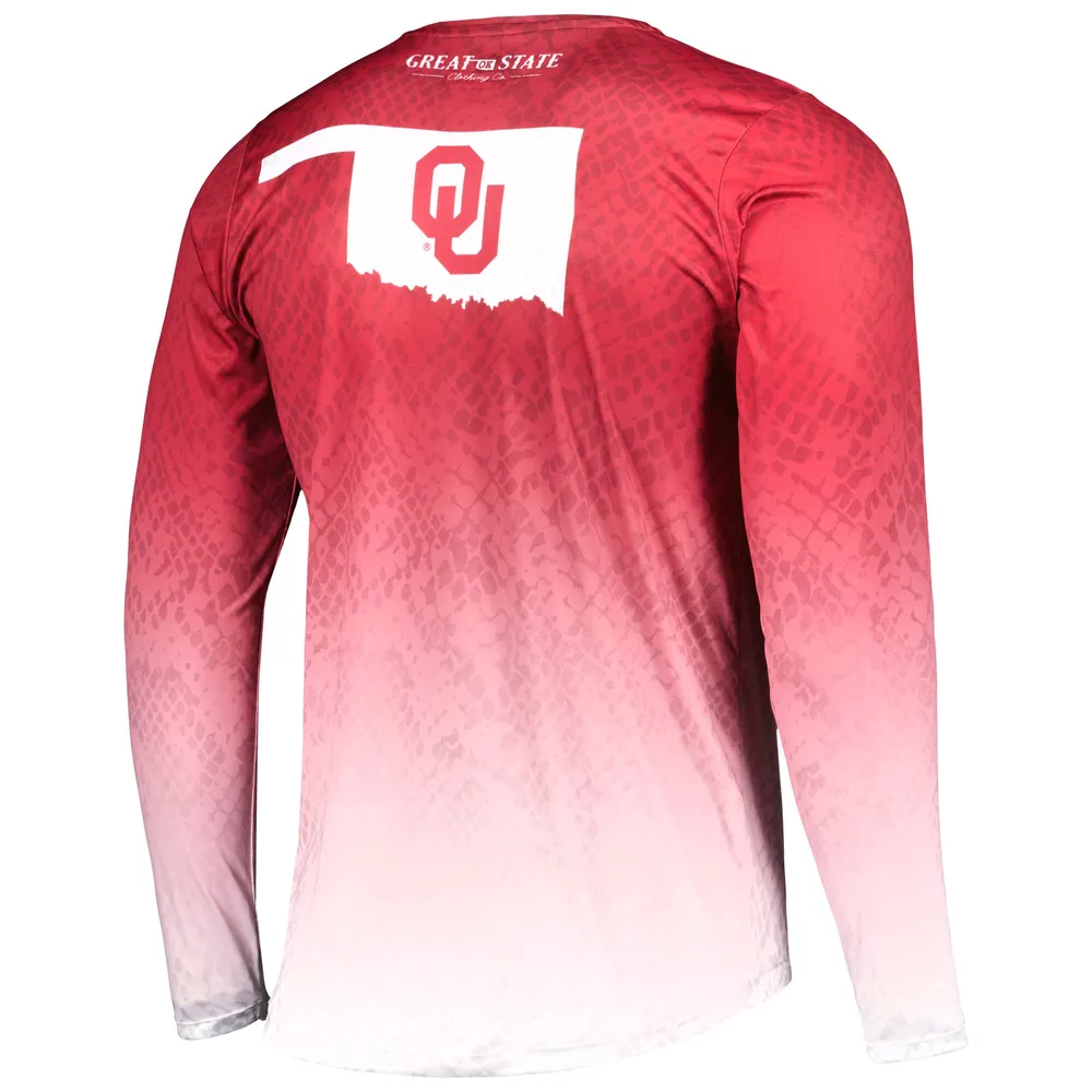 T-shirt à manches longues Crimson Oklahoma Sooners Knockout State pour homme