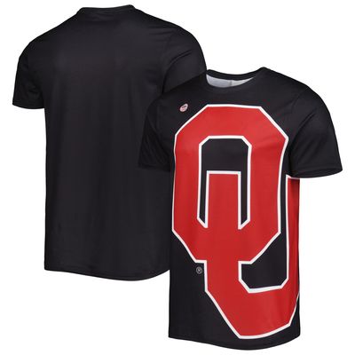 Men's Dyme Lyfe Black Oklahoma Sooners Big Logo T-Shirt