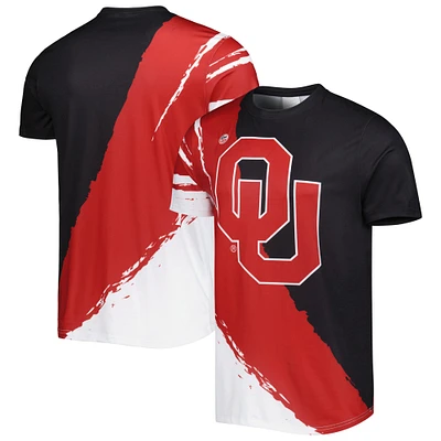 T-shirt Dyme Lyfe Crimson/Black Oklahoma Sooners Wave pour homme