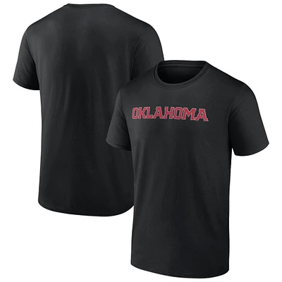 T-shirt noir Fanatics Oklahoma Sooners Basic Arch pour hommes