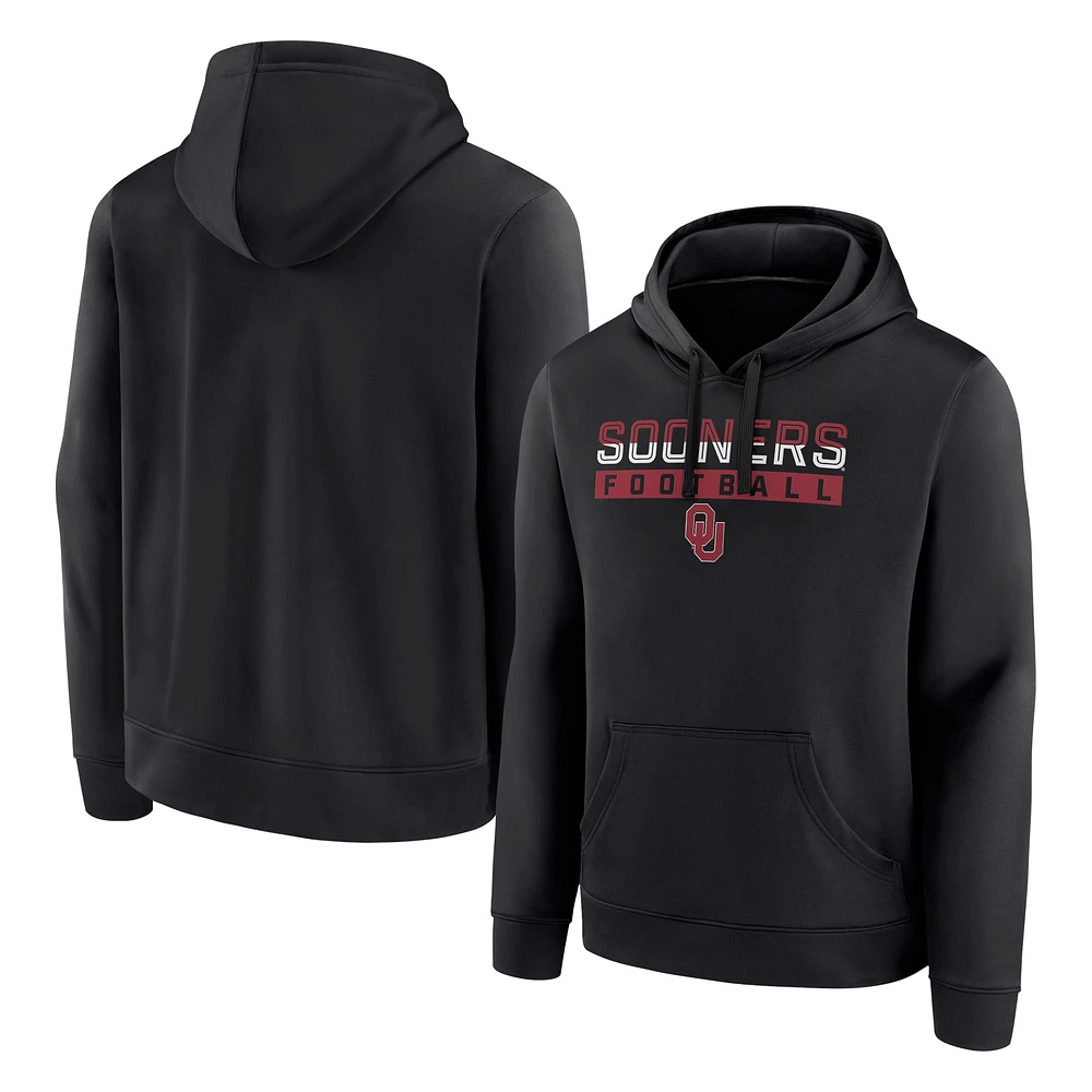 Men's Fanatics Black Oklahoma Sooners Favorite Weekend Pullover Hoodie