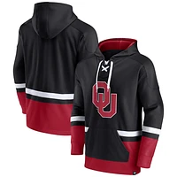 Men's Fanatics Black Oklahoma Sooners First Battle Pullover Hoodie