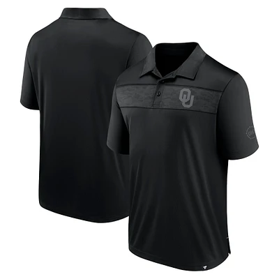 Polo d'appréciation militaire Fanatics noir Oklahoma Sooners OHT pour hommes