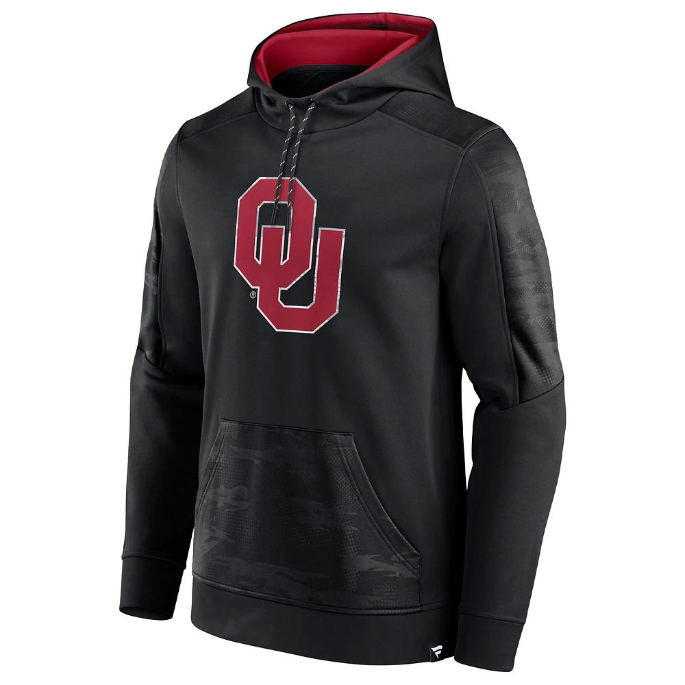 Sweat à capuche noir Fanatics pour hommes Sooners On The Ball