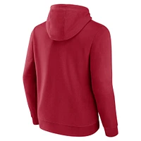 Sweat à capuche avec logo arqué Fanatics Crimson Oklahoma Sooners pour hommes