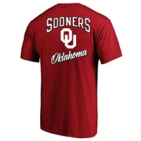 Men's Fanatics Crimson Oklahoma Sooners Big & Tall 2-Hit T-Shirt