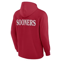 Sweat à capuche tri-blend Blaze Crimson Oklahoma Sooners Fanatics pour hommes